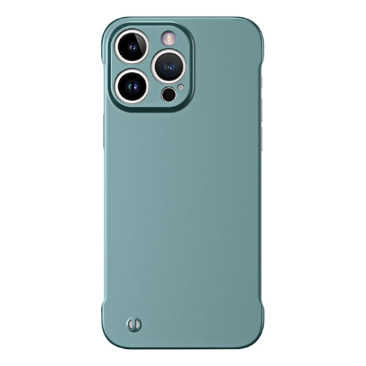 For iPhone 11 Pro Frameless Metallic Paint Hybrid PC Phone Case(Green) - iPhone 11 Pro Cases by buy2fix | Online Shopping UK | buy2fix