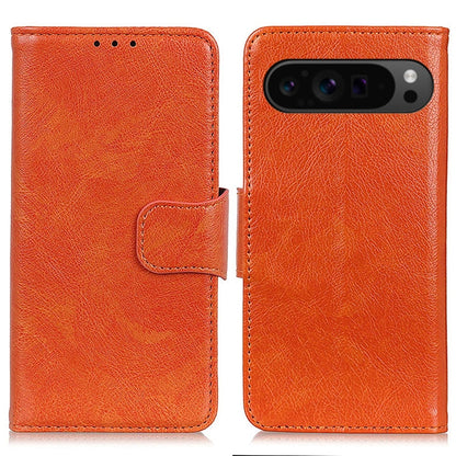 For Google Pixel 9 Pro Nappa Texture Horizontal Flip Leather Phone Case(Orange) - Google Cases by buy2fix | Online Shopping UK | buy2fix