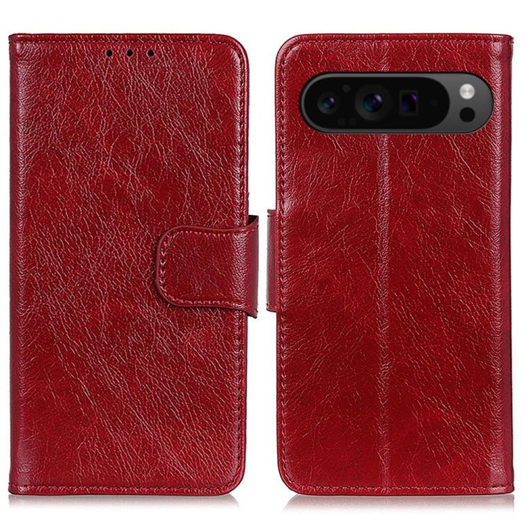 For Google Pixel 9 Pro Nappa Texture Horizontal Flip Leather Phone Case(Red) - Google Cases by buy2fix | Online Shopping UK | buy2fix