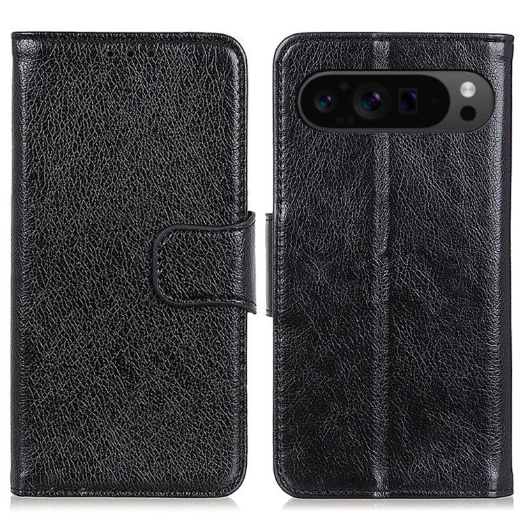 For Google Pixel 9 Pro Nappa Texture Horizontal Flip Leather Phone Case(Black) - Google Cases by buy2fix | Online Shopping UK | buy2fix