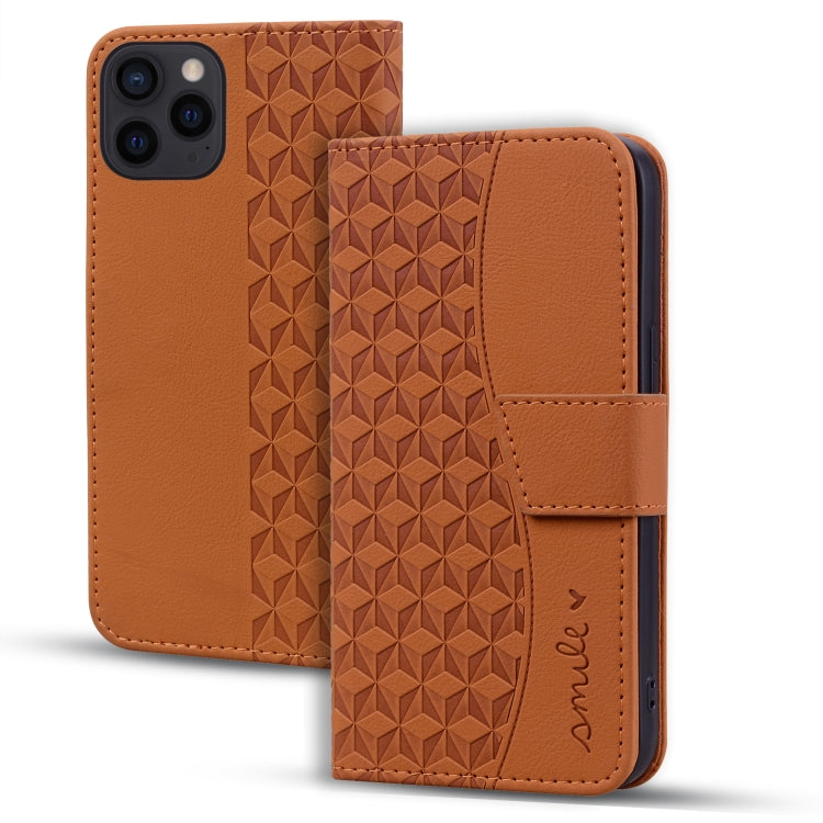 For iPhone 16 Pro Max Business Diamond Buckle Leather Phone Case with Lanyard(Brown) - iPhone 16 Pro Max Cases by buy2fix | Online Shopping UK | buy2fix