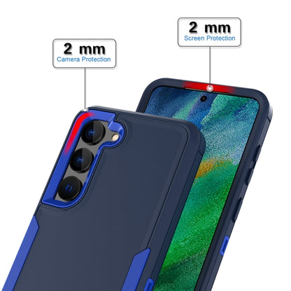 For Samsung Galaxy S25 / S24 5G Magnetic 2 in 1 PC Hybrid TPU Phone Case(Royal Blue+Dark Blue) - Galaxy S24 5G Cases by buy2fix | Online Shopping UK | buy2fix