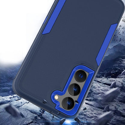 For Samsung Galaxy S25 / S24 5G Magnetic 2 in 1 PC Hybrid TPU Phone Case(Royal Blue+Dark Blue) - Galaxy S24 5G Cases by buy2fix | Online Shopping UK | buy2fix