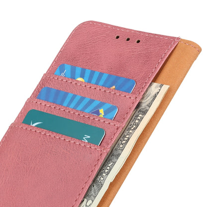 For Google Pixel 9 KHAZNEH Cowhide Texture Horizontal Flip Leather Phone Case(Pink) - Google Cases by buy2fix | Online Shopping UK | buy2fix