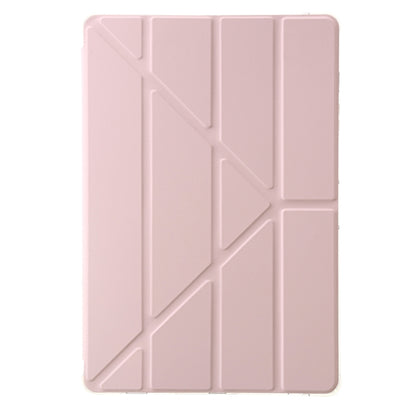 For Samsung Galaxy Tab S9+ Clear Acrylic Deformation Leather Tablet Case(Pink) - Galaxy Tab S9+ Cases by buy2fix | Online Shopping UK | buy2fix