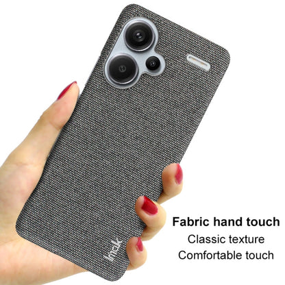 For Xiaomi Redmi Note 13 Pro+ 5G imak Ruiyi Series Cloth Texture PU + PC Phone Case(Light Grey) - Note 13 Pro+ Cases by imak | Online Shopping UK | buy2fix