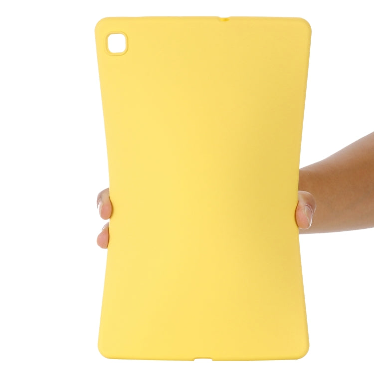 For Samsung Galaxy Tab S6 Lite 2024 Pure Color Liquid Silicone Shockproof Tablet Case(Yellow) - Other Galaxy Tab PC by buy2fix | Online Shopping UK | buy2fix