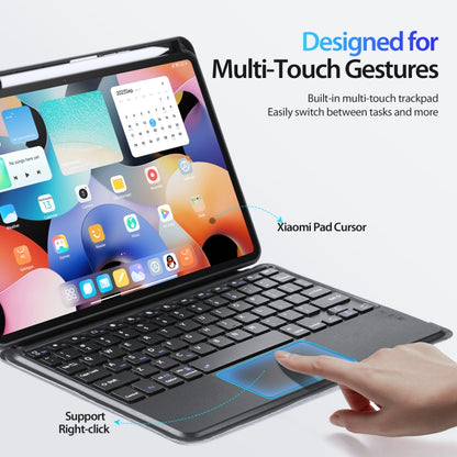 For Xiaomi Pad 6 / 6 Pro DUX DUCIS DK Floating Magnetic Keyboard Leather Tablet Case with Holder(Black) - Others Keyboard by DUX DUCIS | Online Shopping UK | buy2fix