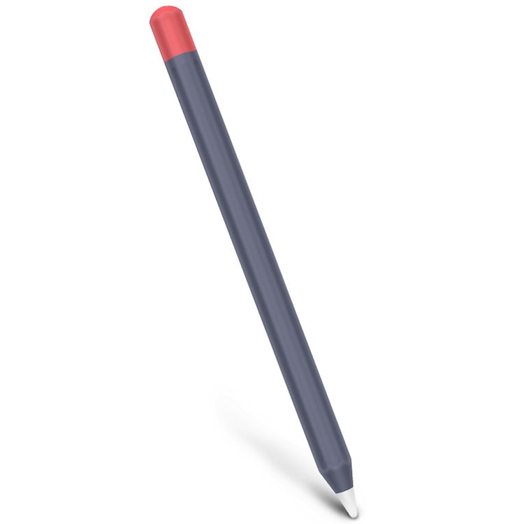 For Apple Pencil 1 Stylus Touch Pen Split Contrast Color Silicone Protective Case(Midnight Blueberry) - Pencil Accessories by buy2fix | Online Shopping UK | buy2fix