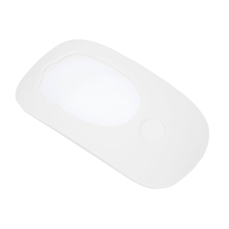 For Apple Magic Mouse 1 / 2 Mouse Silicone Protective Case(White) - Protective Bags by buy2fix | Online Shopping UK | buy2fix