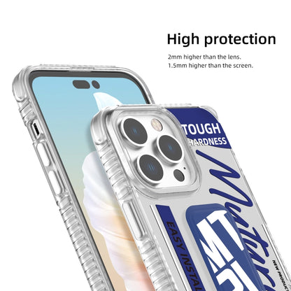 For iPhone 15 Pro Max Mutural Wing Flash Series TPU Phone Case with IML Stand(Yellow) - iPhone 15 Pro Max Cases by Mutural | Online Shopping UK | buy2fix