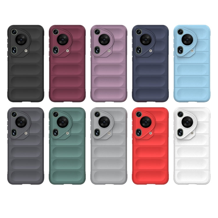 For Huawei Pura 70 Ultra Magic Shield TPU + Flannel Phone Case(Dark Grey) - Huawei Cases by buy2fix | Online Shopping UK | buy2fix