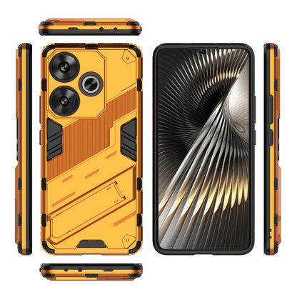 For Xiaomi Redmi Turbo 3 5G Punk Armor 2 in 1 PC + TPU Phone Case with Holder(Orange) - Xiaomi Cases by buy2fix | Online Shopping UK | buy2fix