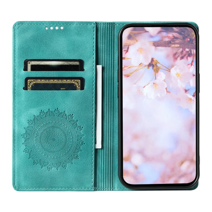 For Xiaomi Redmi Note 12 Pro Global Totem Embossed Magnetic Leather Phone Case(Green) - Xiaomi Cases by buy2fix | Online Shopping UK | buy2fix