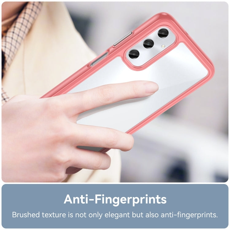 For Samsung Galaxy M14 4G Colorful Series Acrylic Hybrid TPU Phone Case(Red) - Galaxy Phone Cases by buy2fix | Online Shopping UK | buy2fix