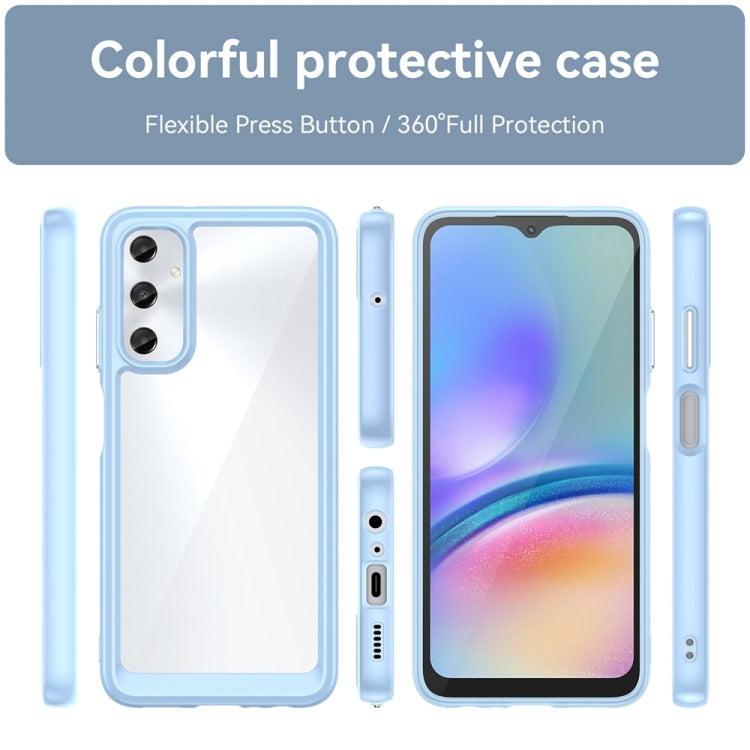 For Samsung Galaxy M14 4G Colorful Series Acrylic Hybrid TPU Phone Case(Blue) - Galaxy Phone Cases by buy2fix | Online Shopping UK | buy2fix