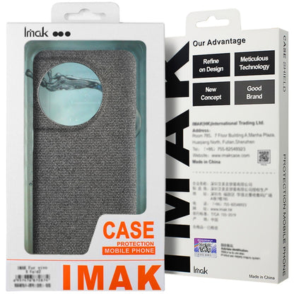 For Samsung Galaxy S24 Ultra 5G imak Ruiyi Series Cloth Texture PU + PC Phone Case(Dark Grey) - Galaxy S24 Ultra 5G Cases by imak | Online Shopping UK | buy2fix