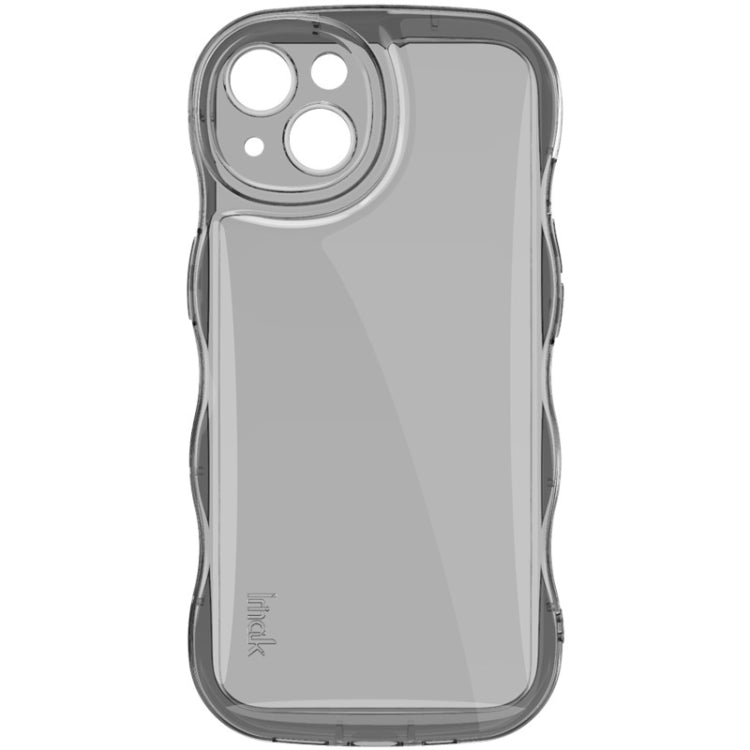 For iPhone 14 IMAK Wave Bubble Soft Shockproof Phone Case(Transparent Black) - iPhone 14 Cases by imak | Online Shopping UK | buy2fix