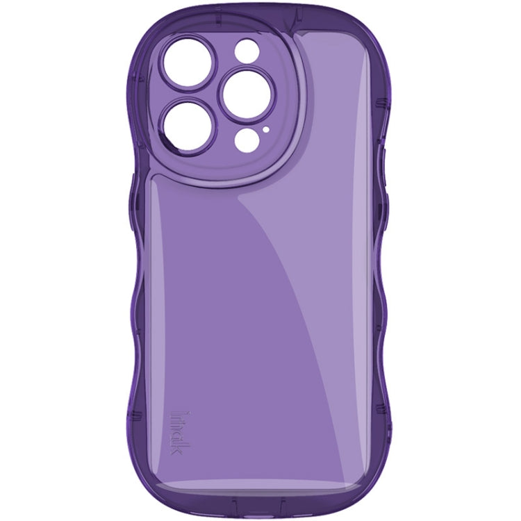 For iPhone 14 Pro IMAK Wave Bubble Soft Shockproof Phone Case(Purple) - iPhone 14 Pro Cases by imak | Online Shopping UK | buy2fix