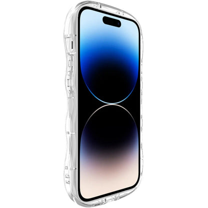 For iPhone 14 Pro Max IMAK Wave Bubble Soft Shockproof Phone Case(Transparent) - iPhone 14 Pro Max Cases by imak | Online Shopping UK | buy2fix