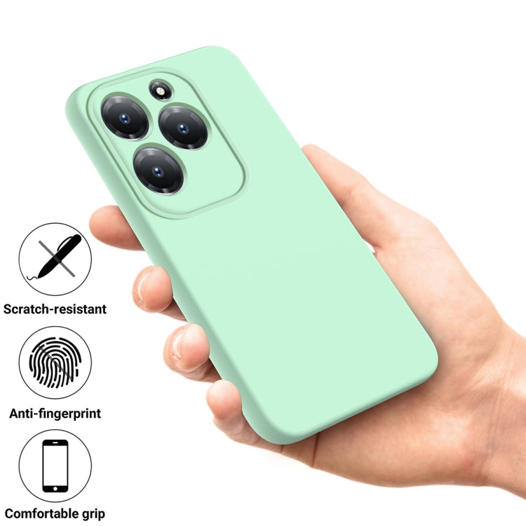 For Infinix Hot 40/Hot 40 Pro Solid Color Liquid Silicone Dropproof Full Coverage Protective Case(Green) - Infinix Cases by buy2fix | Online Shopping UK | buy2fix