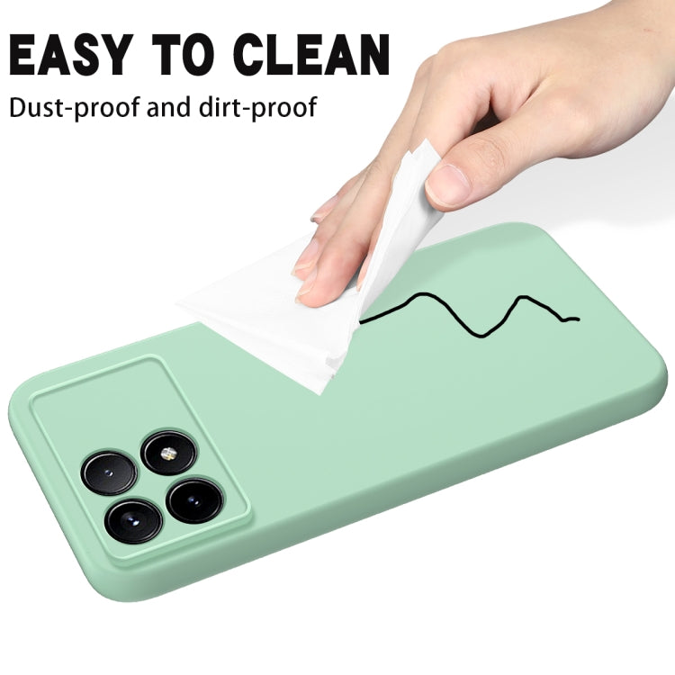 For Xiaomi Redmi K70/K70 Pro Solid Color Liquid Silicone Dropproof Full Coverage Phone Case(Green) - K70 Pro Cases by buy2fix | Online Shopping UK | buy2fix