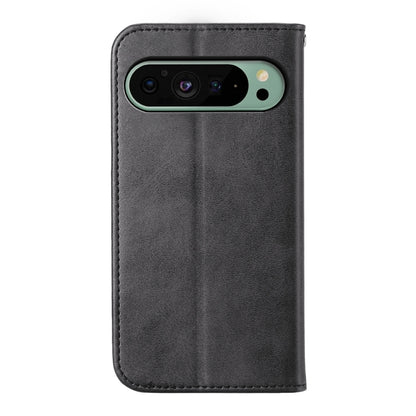 For Google Pixel 9 Cubic Grid Calf Texture Magnetic Leather Phone Case(Black) - Google Cases by buy2fix | Online Shopping UK | buy2fix