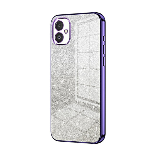 For Samsung Galaxy F14 5G Gradient Glitter Powder Electroplated Phone Case(Purple) - Galaxy Phone Cases by buy2fix | Online Shopping UK | buy2fix