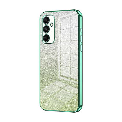 For Samsung Galaxy M14 Gradient Glitter Powder Electroplated Phone Case(Green) - Galaxy Phone Cases by buy2fix | Online Shopping UK | buy2fix