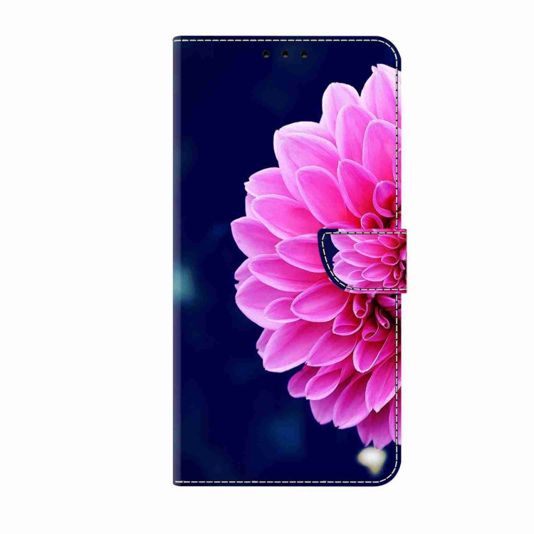 For Samsung Galaxy S24 5G Crystal 3D Shockproof Protective Leather Phone Case(Pink Petals) - Galaxy S24 5G Cases by buy2fix | Online Shopping UK | buy2fix