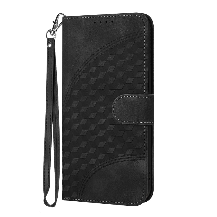 For Google Pixel 9 Pro YX0060 Elephant Head Embossed Phone Leather Case with Lanyard(Black) - Google Cases by buy2fix | Online Shopping UK | buy2fix