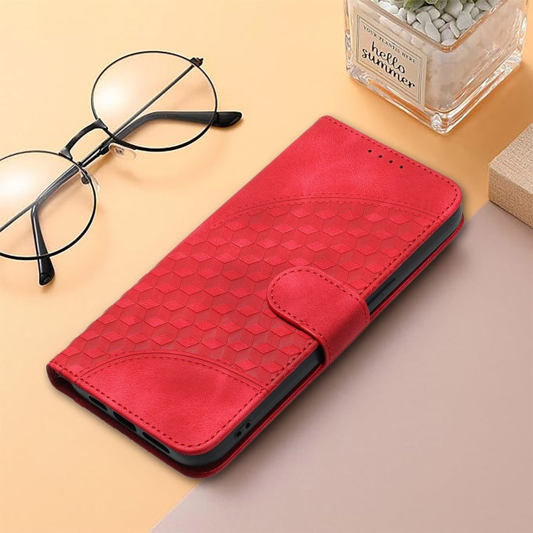 For Google Pixel 9 Pro YX0060 Elephant Head Embossed Phone Leather Case with Lanyard(Red) - Google Cases by buy2fix | Online Shopping UK | buy2fix