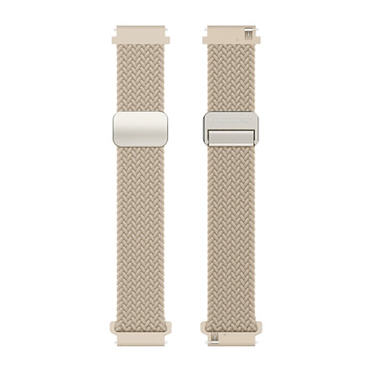 DUX DUCIS Mixture Pro Series Magnetic Buckle Nylon Braid Watch Band, Size:20mm(Beige) - 20mm Bands by DUX DUCIS | Online Shopping UK | buy2fix