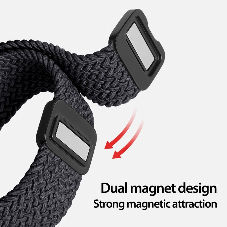 DUX DUCIS Mixture Pro Series Magnetic Buckle Nylon Braid Watch Band, Size:20mm(Midnight) - 20mm Bands by DUX DUCIS | Online Shopping UK | buy2fix