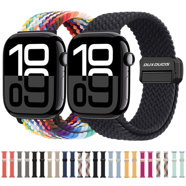 For Apple Watch Series 10 46mm DUX DUCIS Mixture Pro Series Magnetic Buckle Nylon Braid Watch Band(Light Mint) - Watch Bands by DUX DUCIS | Online Shopping UK | buy2fix