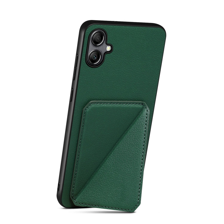 For Samsung Galaxy A13 5G Denior Imitation Calf Leather Back Phone Case with Holder(Green) - Galaxy Phone Cases by Denior | Online Shopping UK | buy2fix