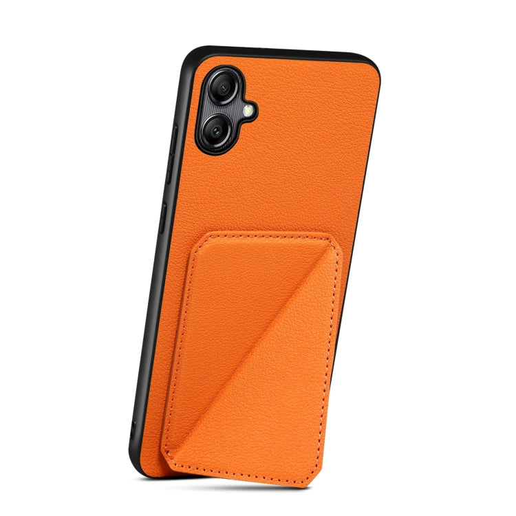 For Samsung Galaxy A54 5G Denior Imitation Calf Leather Back Phone Case with Holder(Orange) - Galaxy Phone Cases by Denior | Online Shopping UK | buy2fix