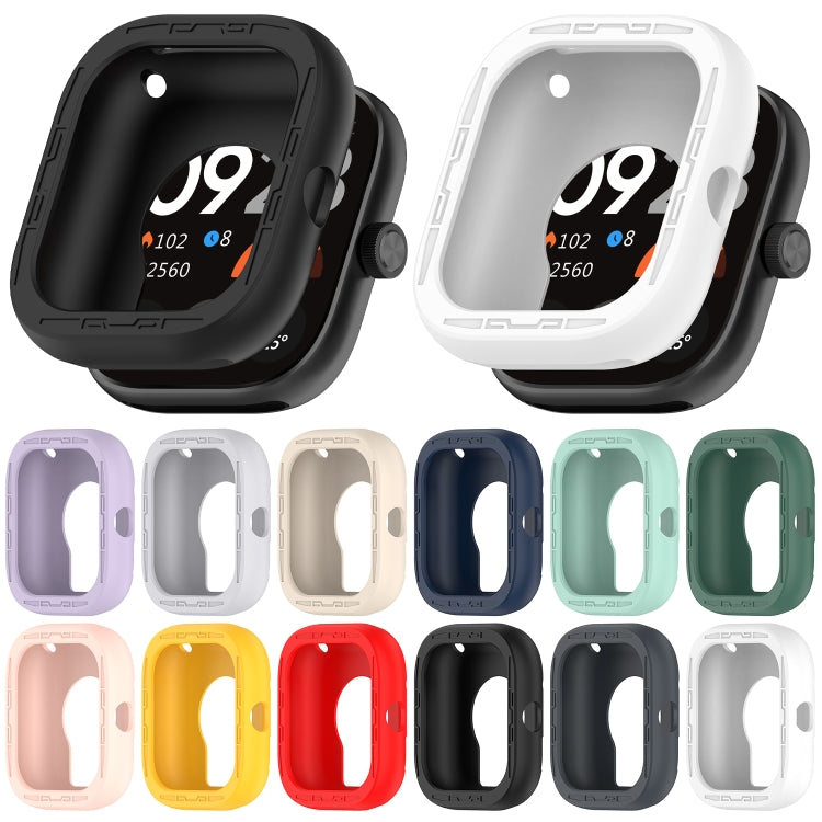 For Redmi Watch 4 Silicone Smart Watch Protective Case(Red) - Watch Cases by buy2fix | Online Shopping UK | buy2fix