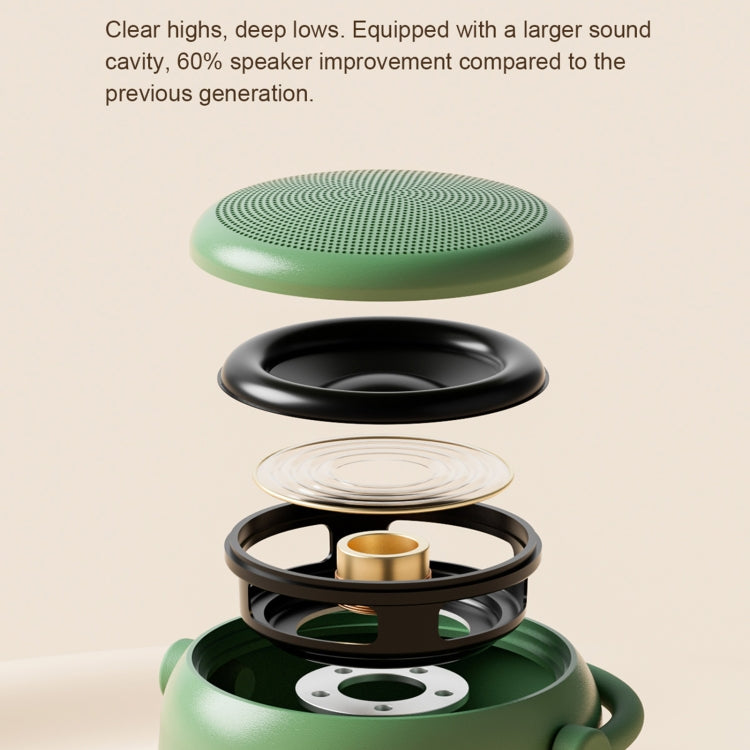 EWA A20 Mini Bluetooth Bass Radiator Metal Speaker(Grey) - Mini Speaker by EWA | Online Shopping UK | buy2fix