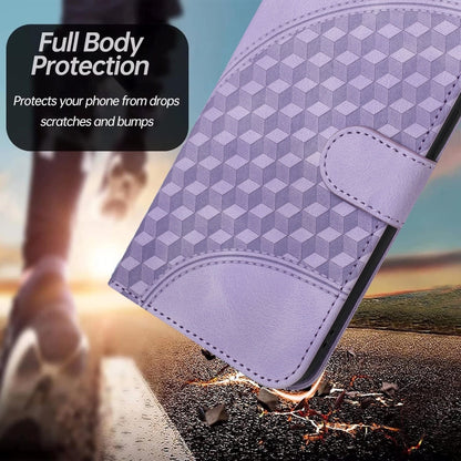 For Xiaomi Redmi A3 YX0060 Elephant Head Embossed Phone Leather Case with Lanyard(Light Purple) - Xiaomi Cases by buy2fix | Online Shopping UK | buy2fix