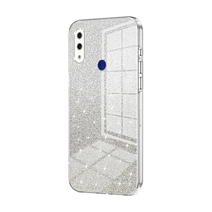 For Xiaomi Redmi Note 7 / Note 7 Pro Gradient Glitter Powder Electroplated Phone Case(Transparent) - Xiaomi Cases by buy2fix | Online Shopping UK | buy2fix