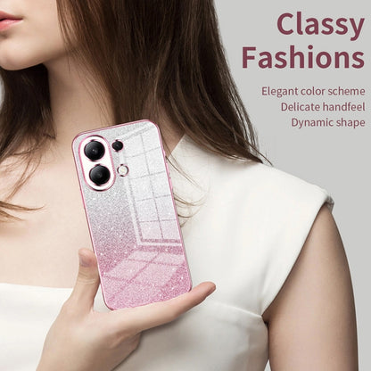 For Xiaomi Redmi K60 Ultra / Xiaomi 13T Gradient Glitter Powder Electroplated Phone Case(Black) - Redmi K60 Ultra Cases by buy2fix | Online Shopping UK | buy2fix