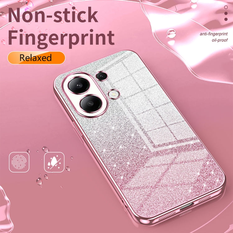 For Xiaomi Redmi Note 7 / Note 7 Pro Gradient Glitter Powder Electroplated Phone Case(Silver) - Xiaomi Cases by buy2fix | Online Shopping UK | buy2fix