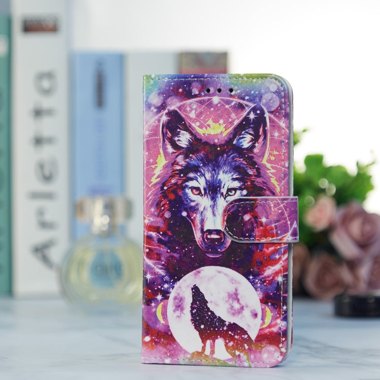 For Blackview A55 Pro Painted Pattern Horizontal Flip Leather Phone Case(Wolf Totem) - More Brand by buy2fix | Online Shopping UK | buy2fix