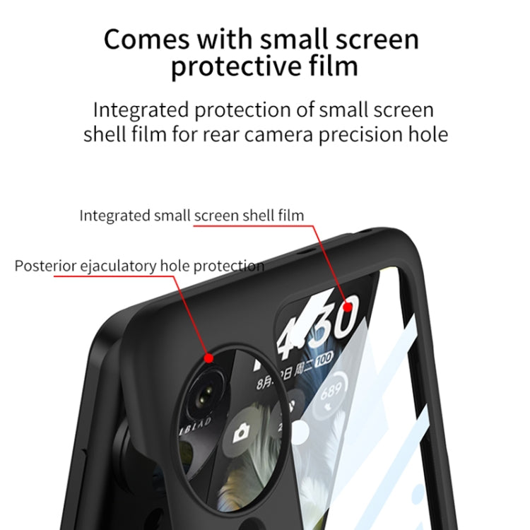 For OPPO Find N3 Flip GKK Integrated Ultrathin with Rotating Cortical Belt Phone Case(Black) - Find N3 Flip Cases by GKK | Online Shopping UK | buy2fix