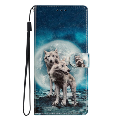 For Blackview A55 Pro Colored Drawing Leather Phone Case(Twin Wolves) - More Brand by buy2fix | Online Shopping UK | buy2fix