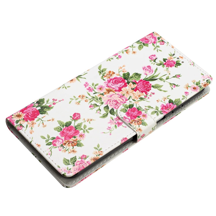 For Blackview A55 Pro Colored Drawing Leather Phone Case(Peonies) - More Brand by buy2fix | Online Shopping UK | buy2fix