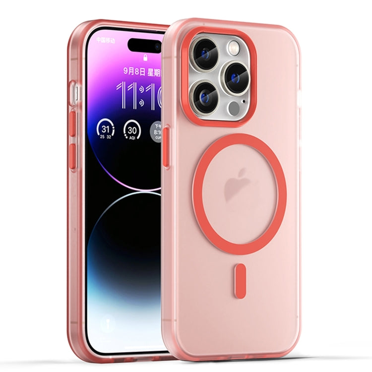 For iPhone 16 Pro Max MagSafe Frosted Translucent TPU + PC Full Coverage Phone Case(Red) - iPhone 16 Pro Max Cases by buy2fix | Online Shopping UK | buy2fix