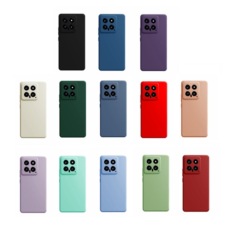 For Xiaomi 14 Imitation Liquid Silicone Phone Case(Dark Red) - 14 Cases by buy2fix | Online Shopping UK | buy2fix