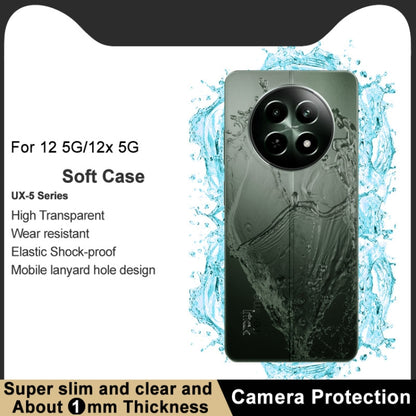 For Realme 12 5G / 12x 5G Global imak UX-5 Series Transparent Shockproof TPU Protective Case(Transparent) - Realme Cases by imak | Online Shopping UK | buy2fix